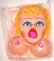 Masturbation aid: a blow-up doll to replace a missing wife.